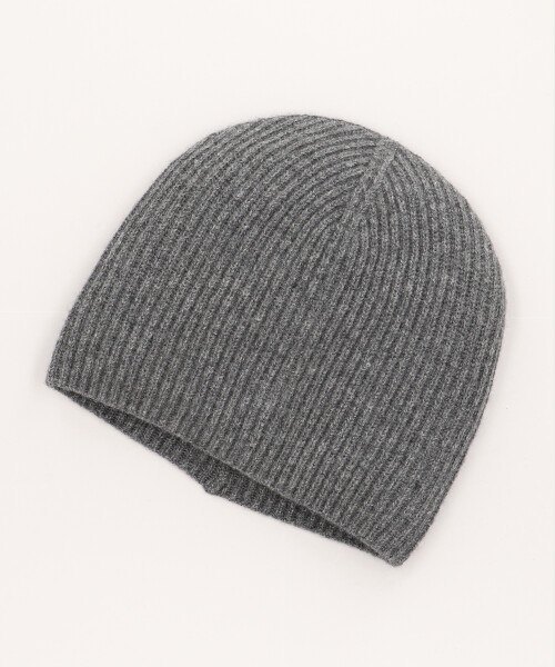 JUMPER1234 RIB BEANIE CHARCOAL GRAY ONESIZE